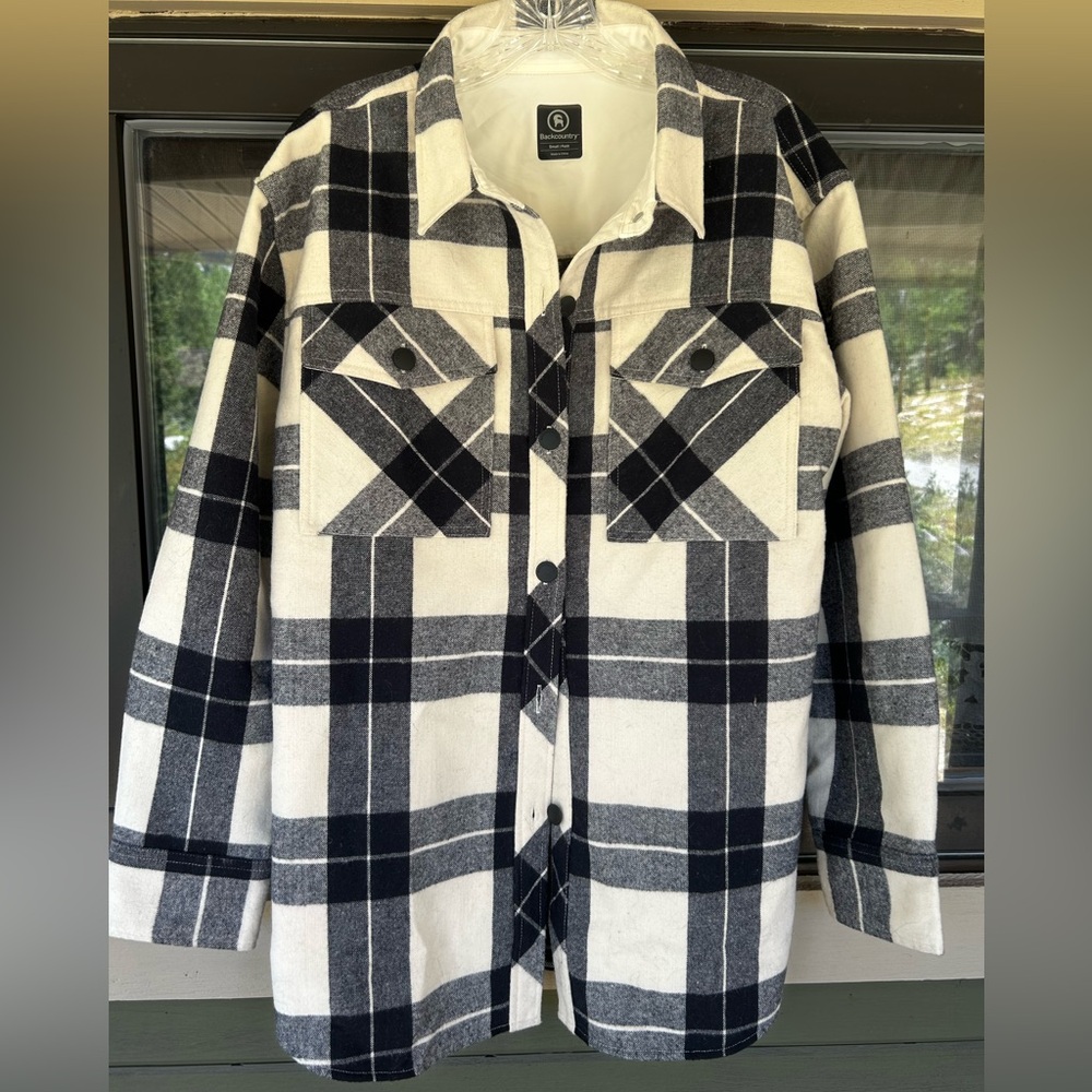 Backcountry.com Lontra Oversized Shirt Jacket - Women's S, Antler Plaid